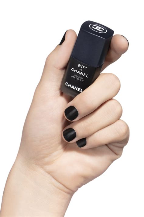 chanel boy de chanel nail color in 404 black|boys De Chanel nail polish.